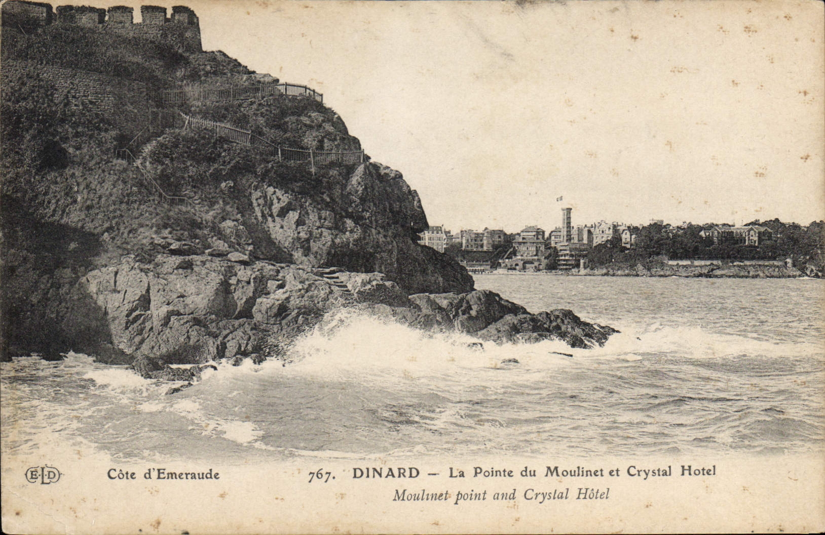 CPA Dinard La Pointe du Moulinet et Crystal Hotel 