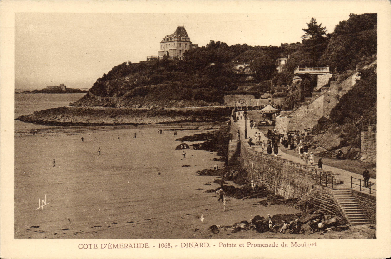 CPA Cote d'Emeraude Dinard Pointe et Promenade du Moulinet 