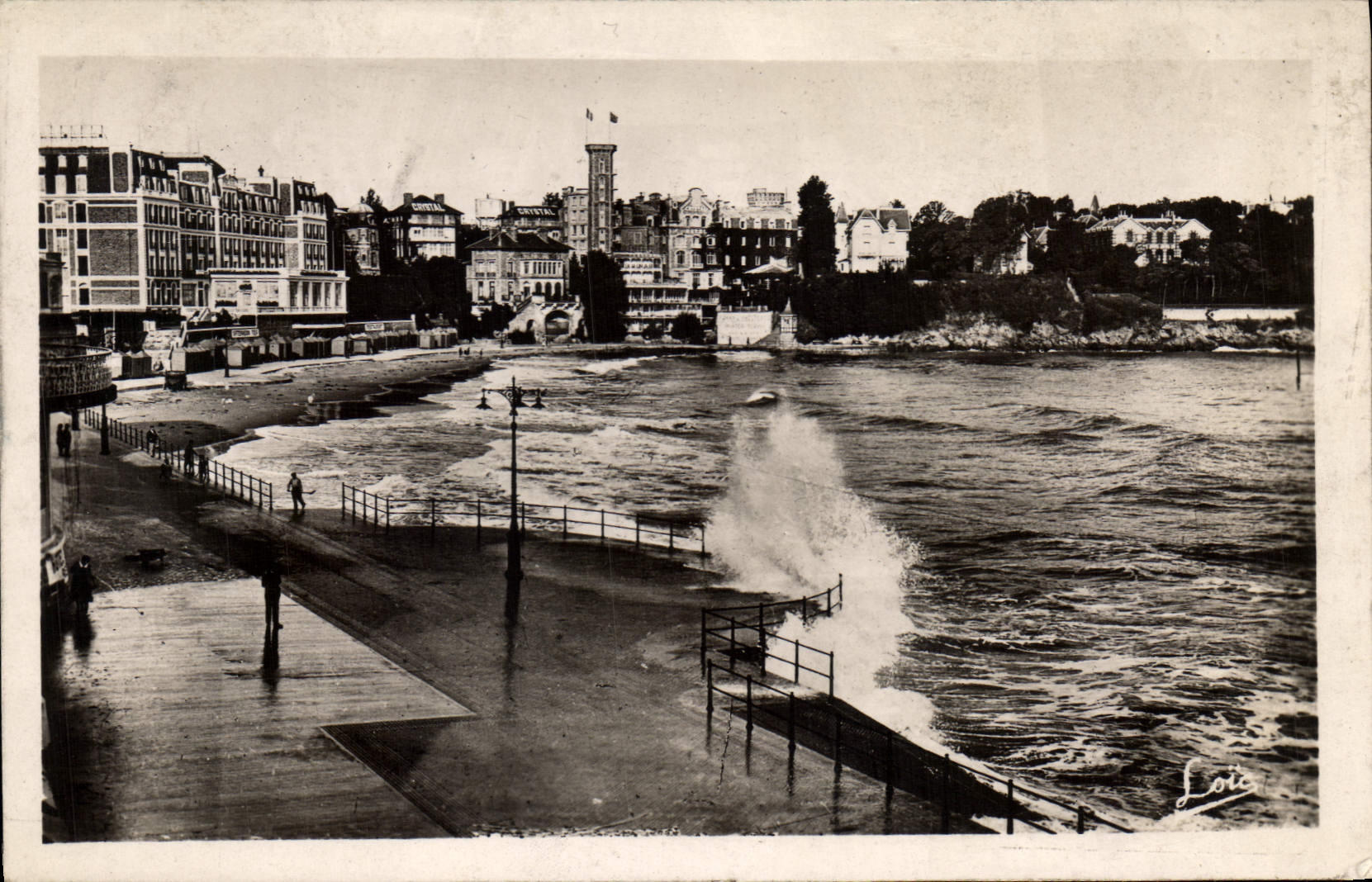CPA Cote d'Emeraude Dinard Plage par tempete 
