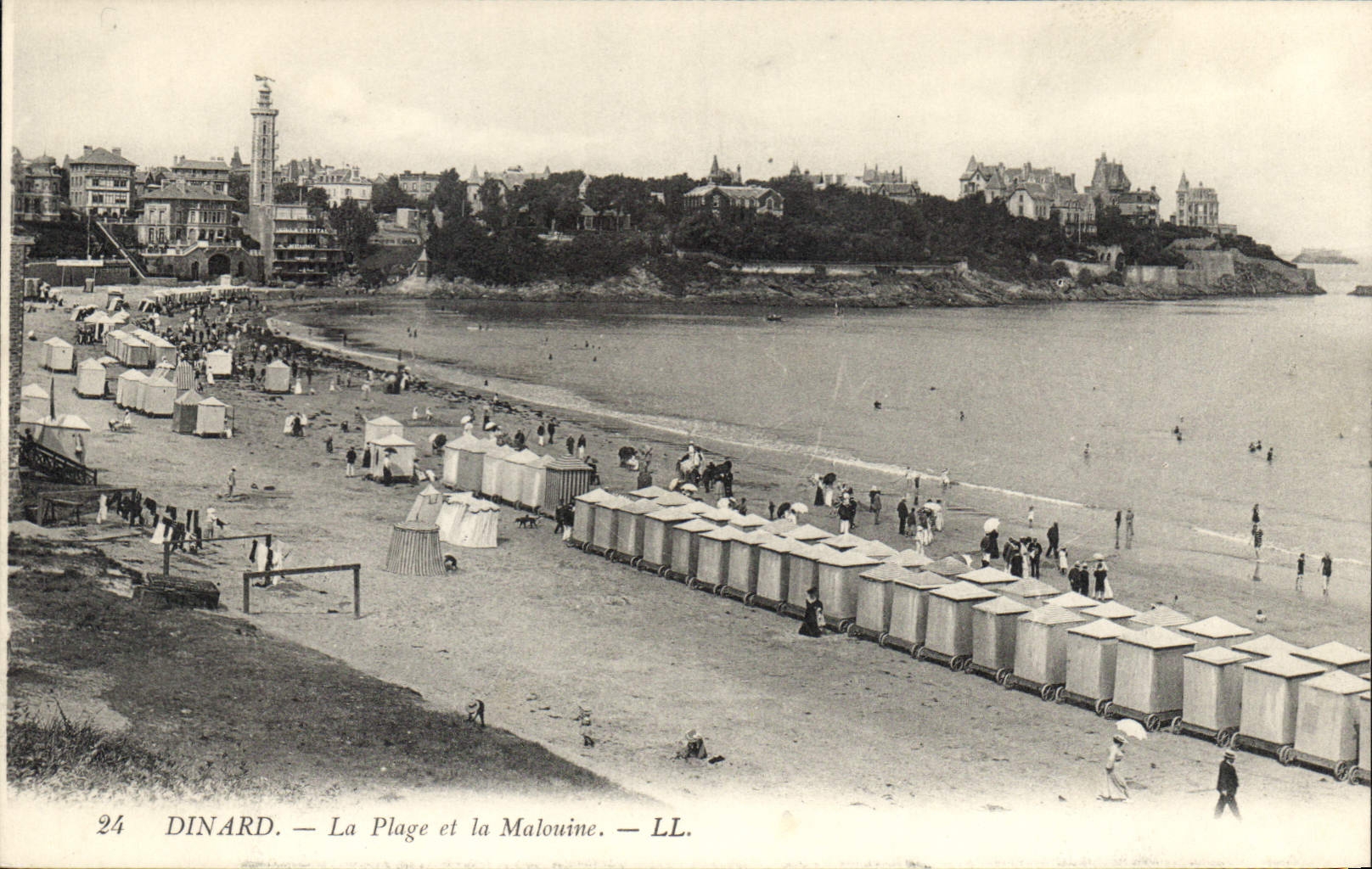 CPA Dinard La Plage et la Malouine 