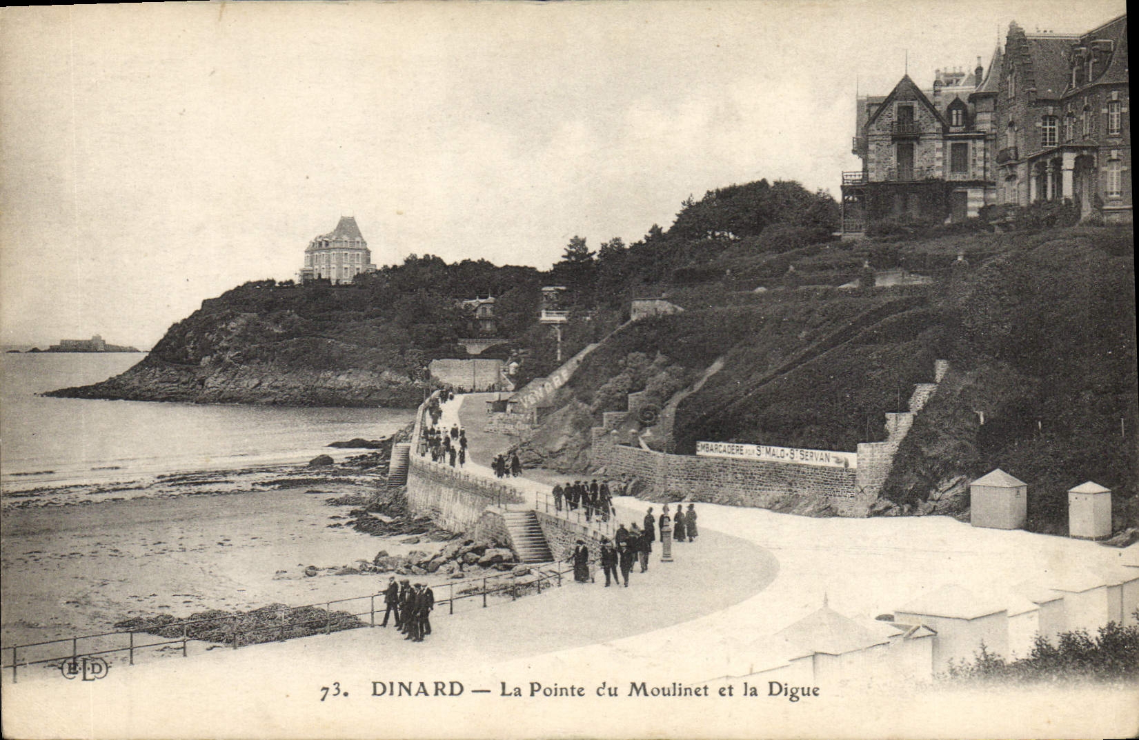 CPA Dinard La Pointe du Moulinet et la Digue 