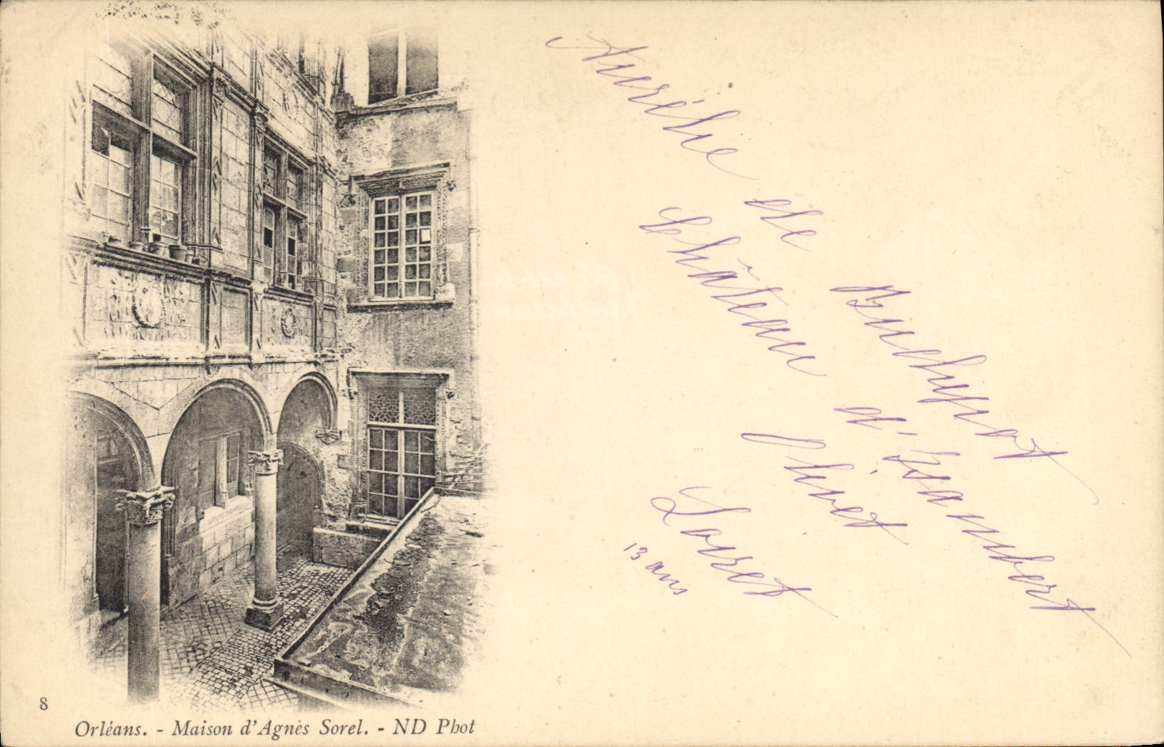 CPA Orleans Maison d'Agnes Sorel 