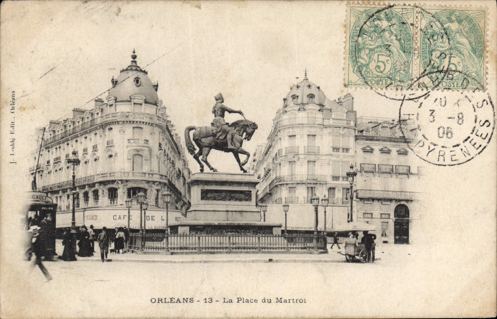 CPA Orleans La Place du Martroi 
