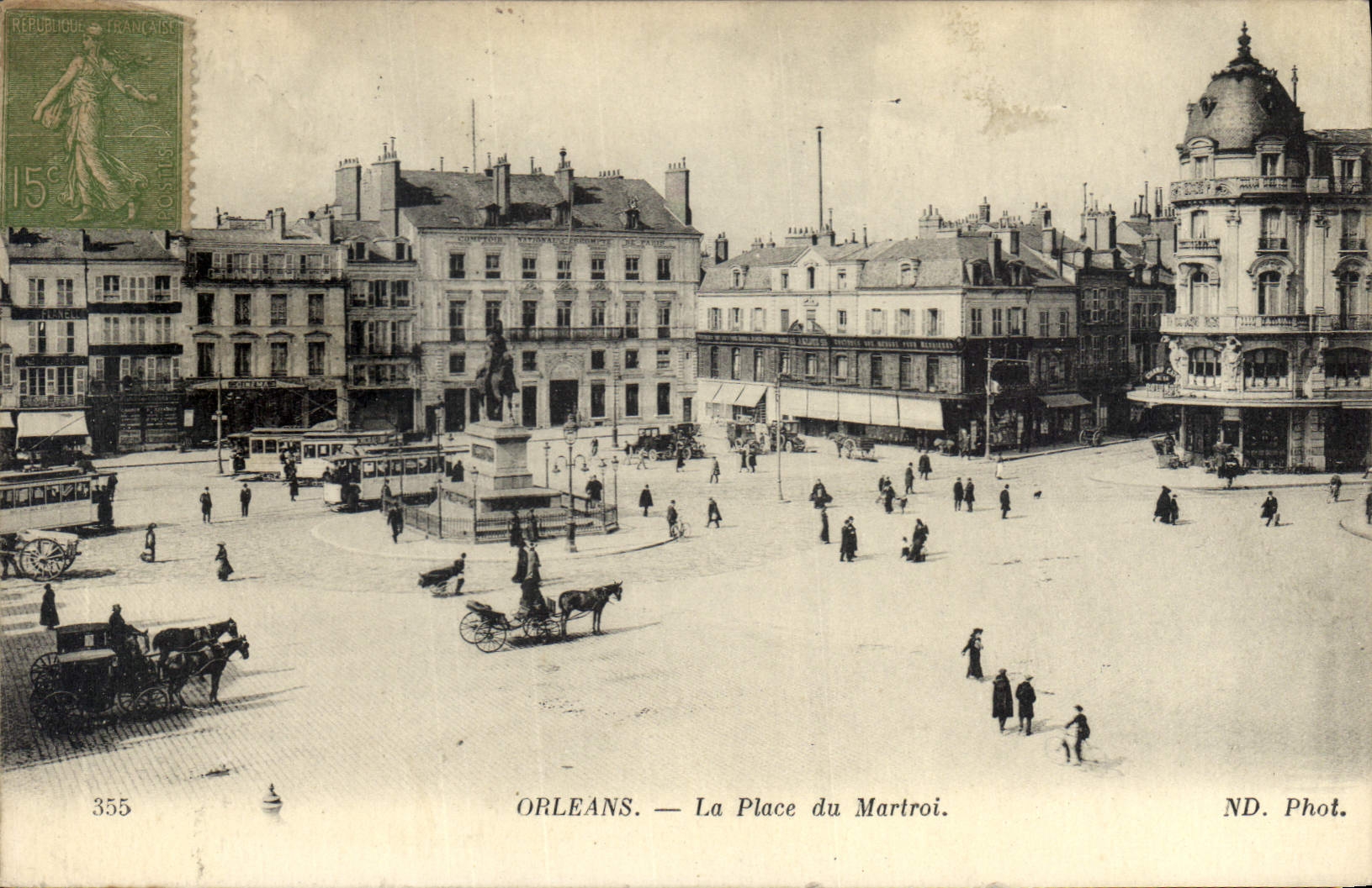 CPA Orleans La Place du Martroi 