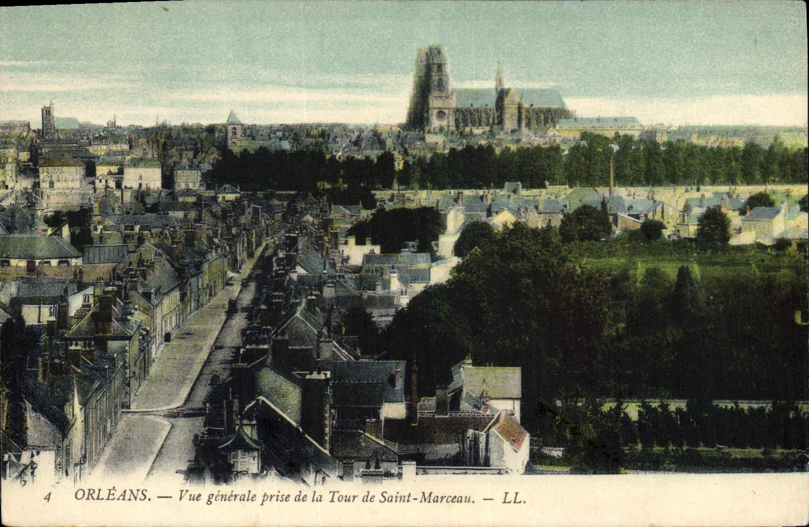CPA Orleans Vue generale prise de la Tour de St Marceau 