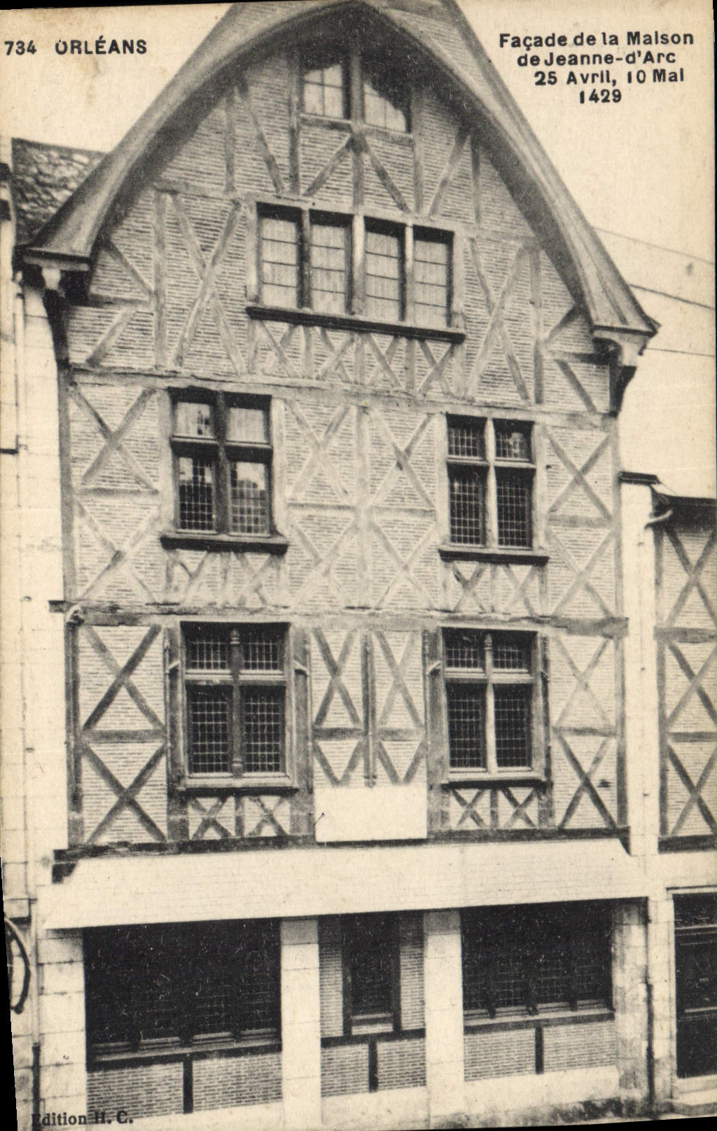 CPA Orleans Facade de la Maison de Jeanne d'Arc