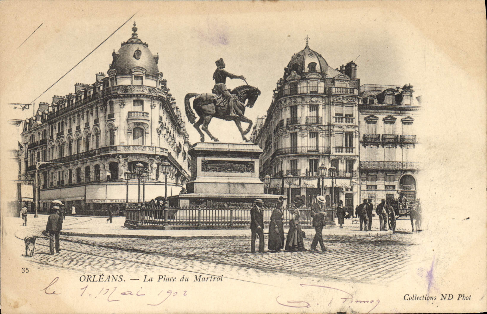 CPA Orleans La Place du Martroi 