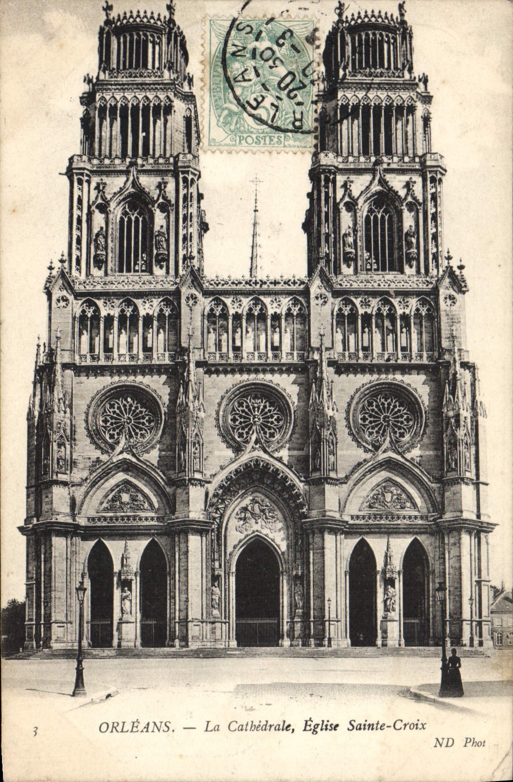 CPA Orleans La Cathedrale Eglise Ste Croix 