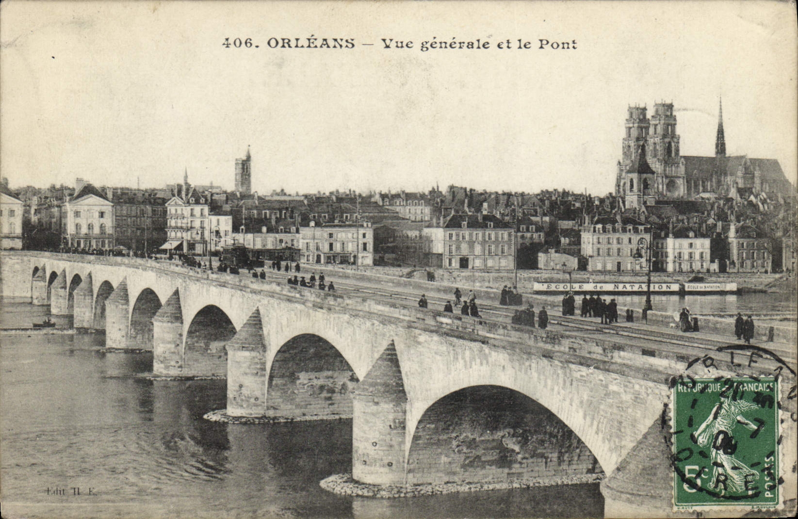 CPA Orleans Vue generale et le Pont 