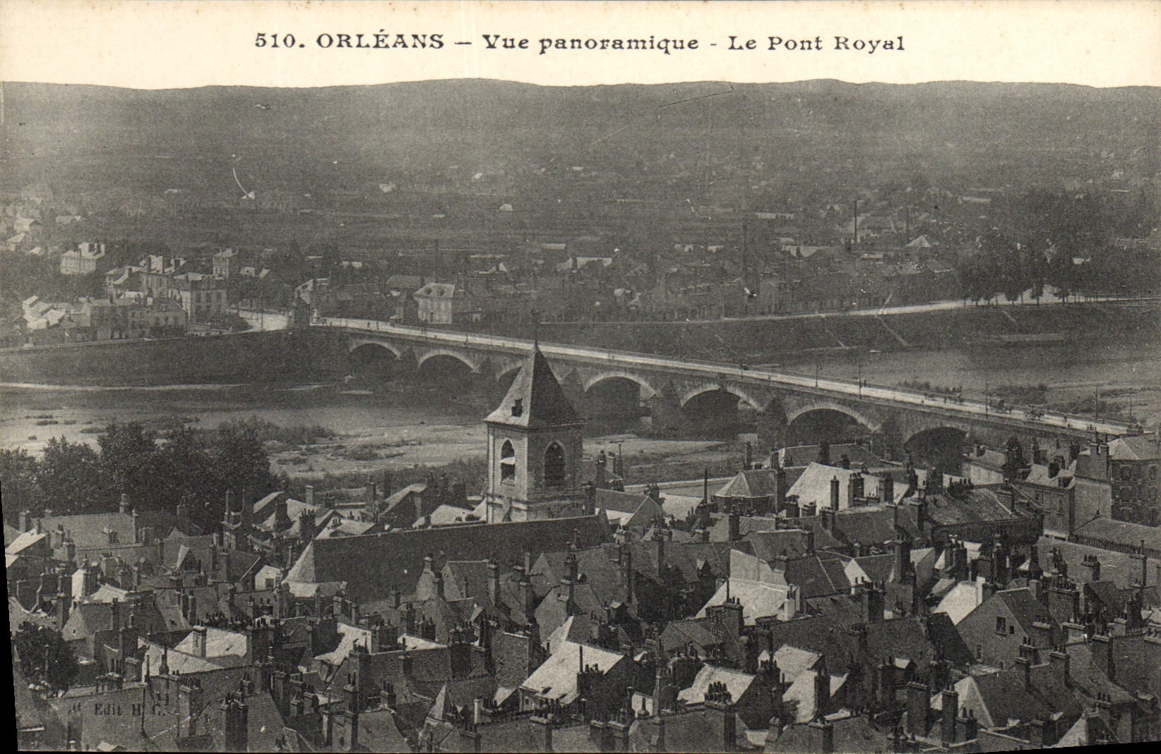 CPA Orleans Vue panoramique Le Pont Royal 