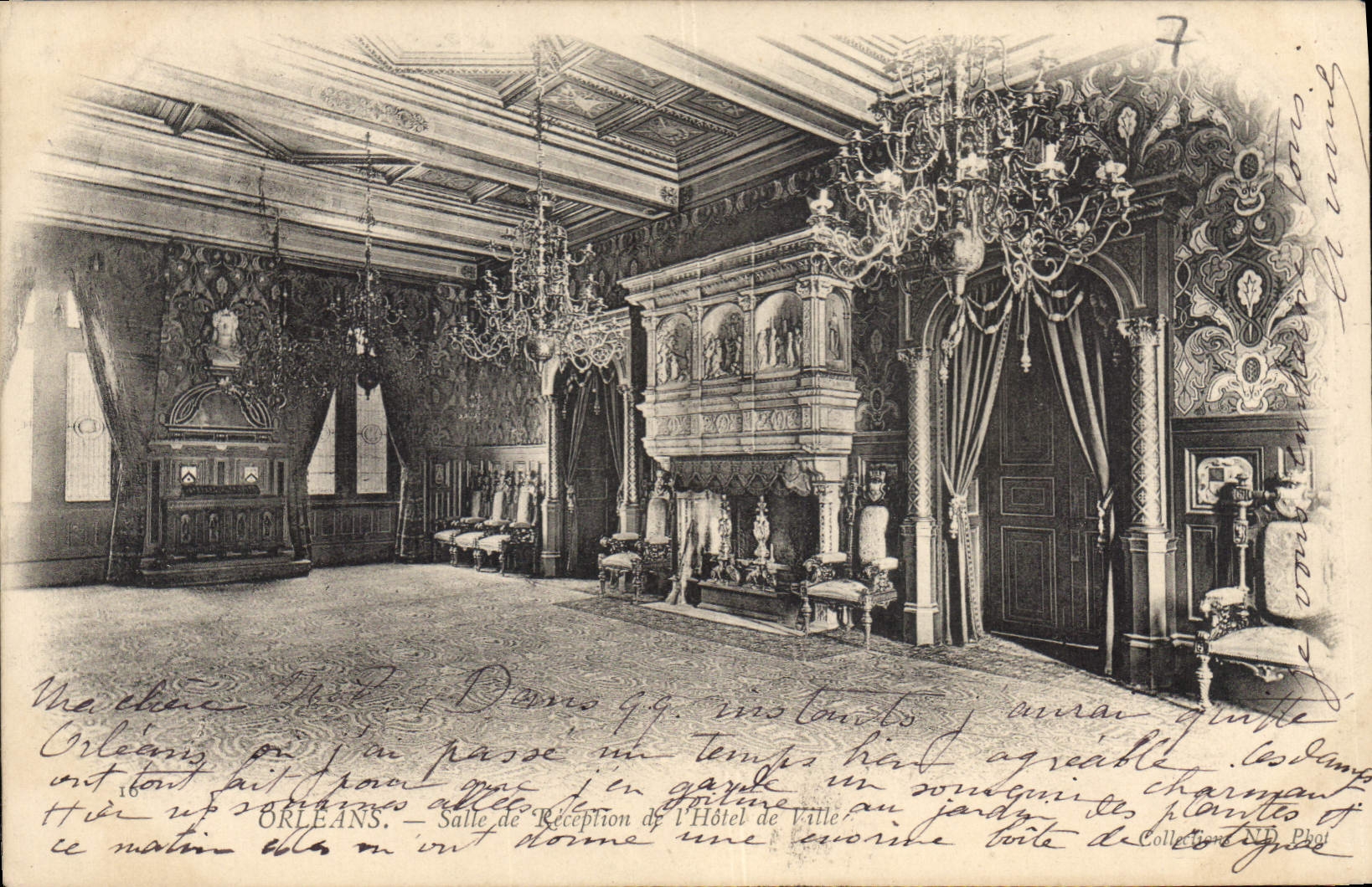 CPA Orleans Salle de Reception de l'Hotel de Ville