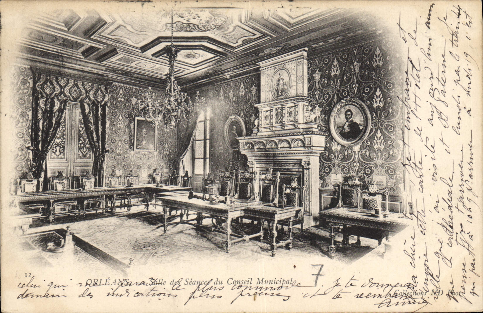 CPA Orleans Salle des Seances du Conseil Municipal