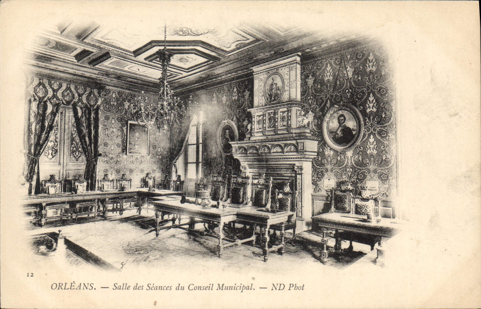 CPA Orleans Salle des Seances du Conseil Municipal
