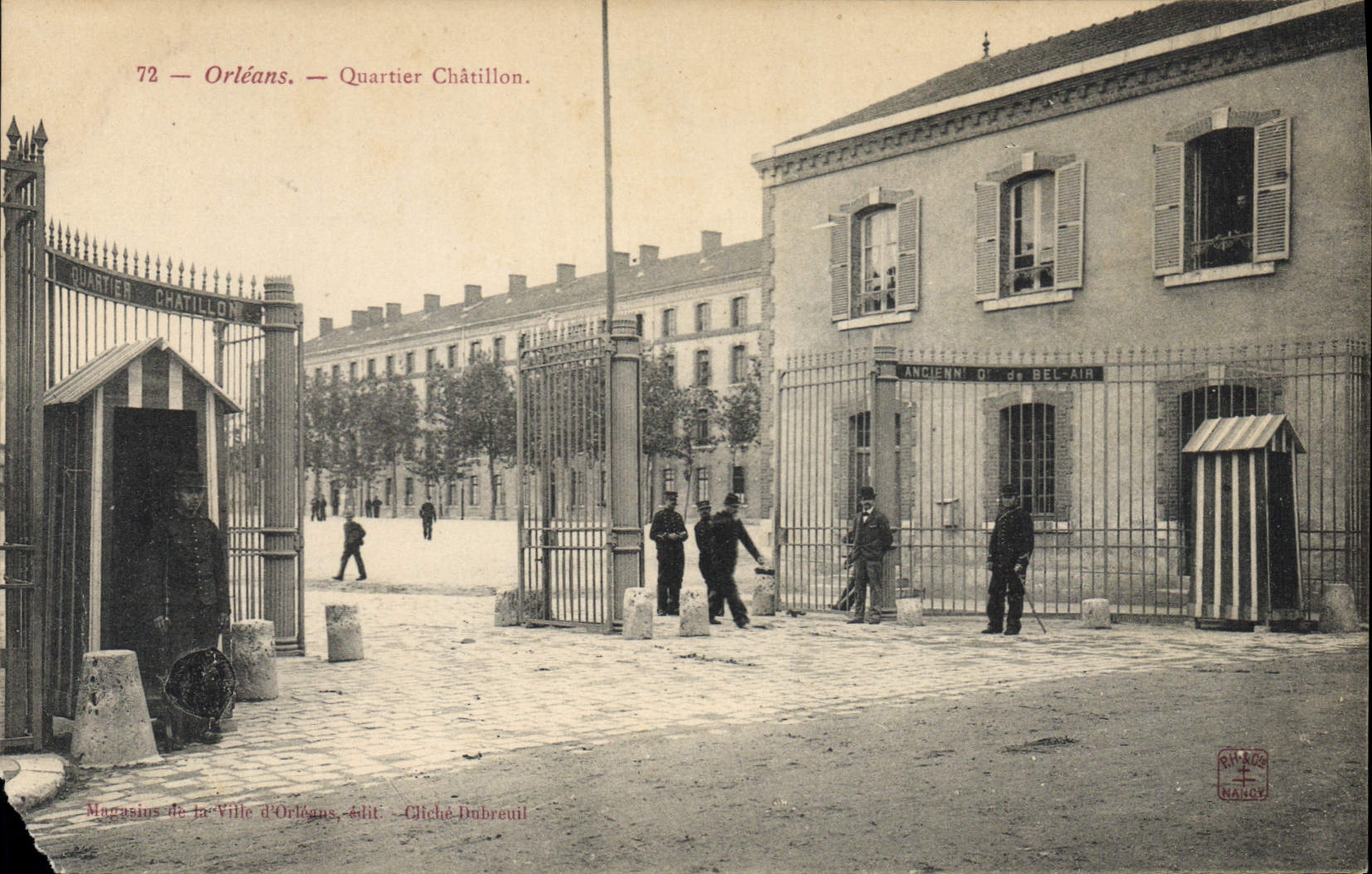 CPA Orleans Quartier Chatillon Militaria