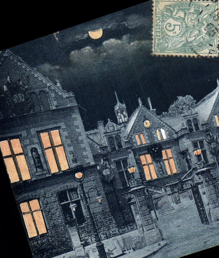 CPA Orleans La nuit L'hotel de ville