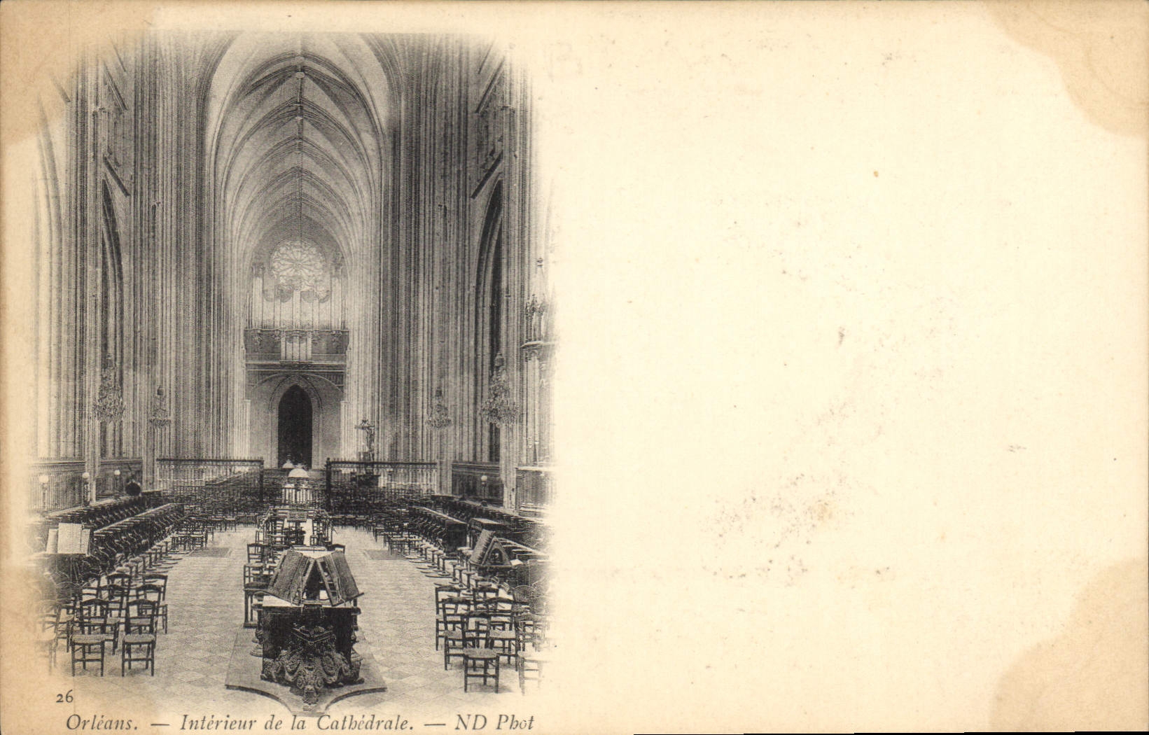 CPA Orleans Interieur de la Cathedrale 
