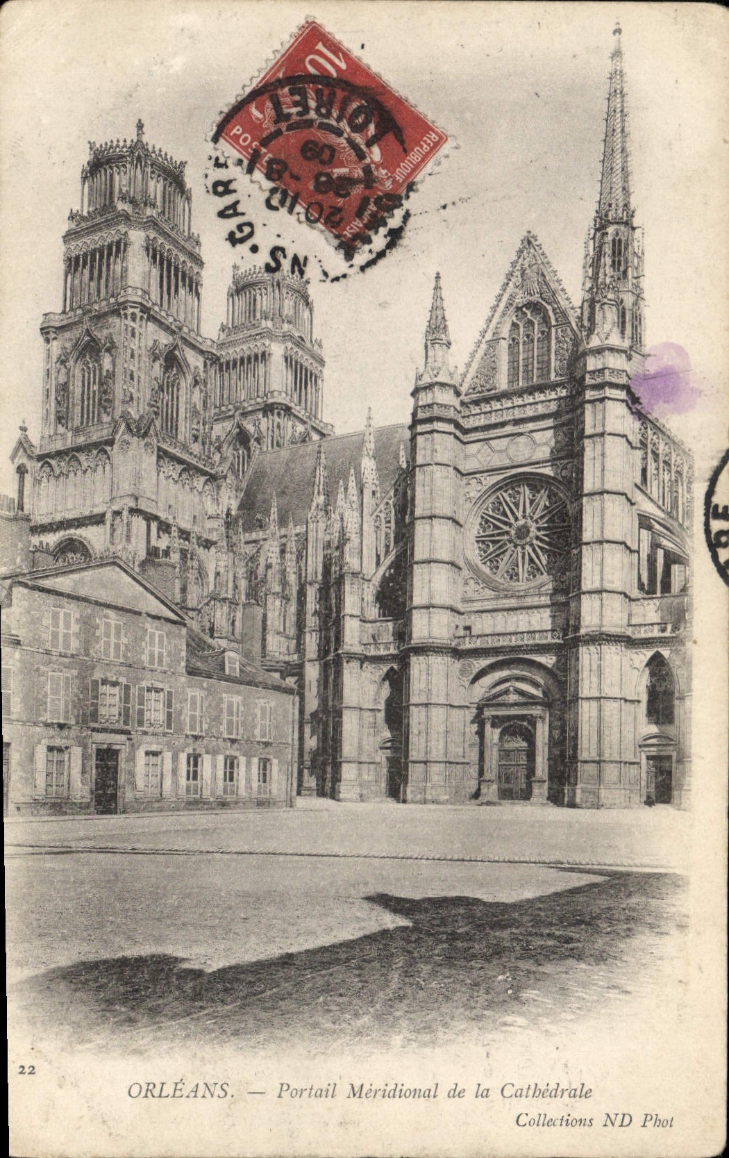 CPA Orleans Portail Meridional de la Cathedrale 