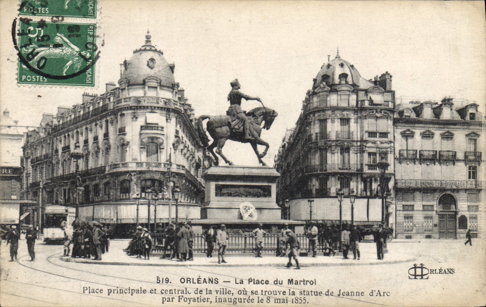 CPA Orleans La Place du Martroi 