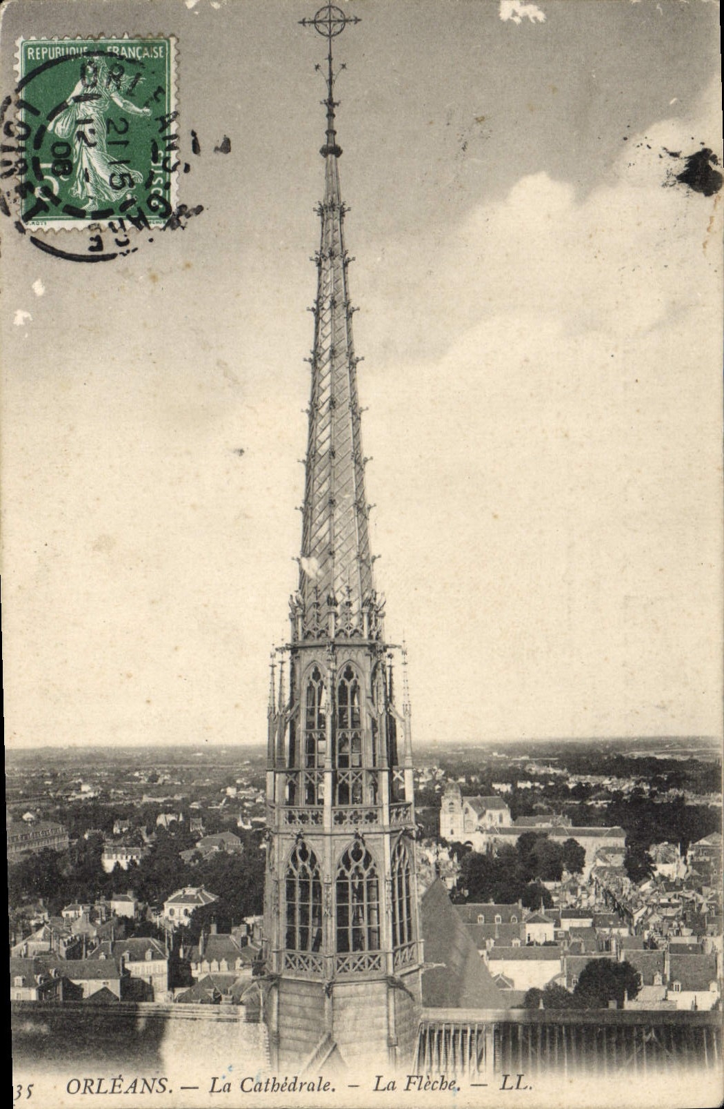 CPA Orleans La Cathedrale La Fleche 