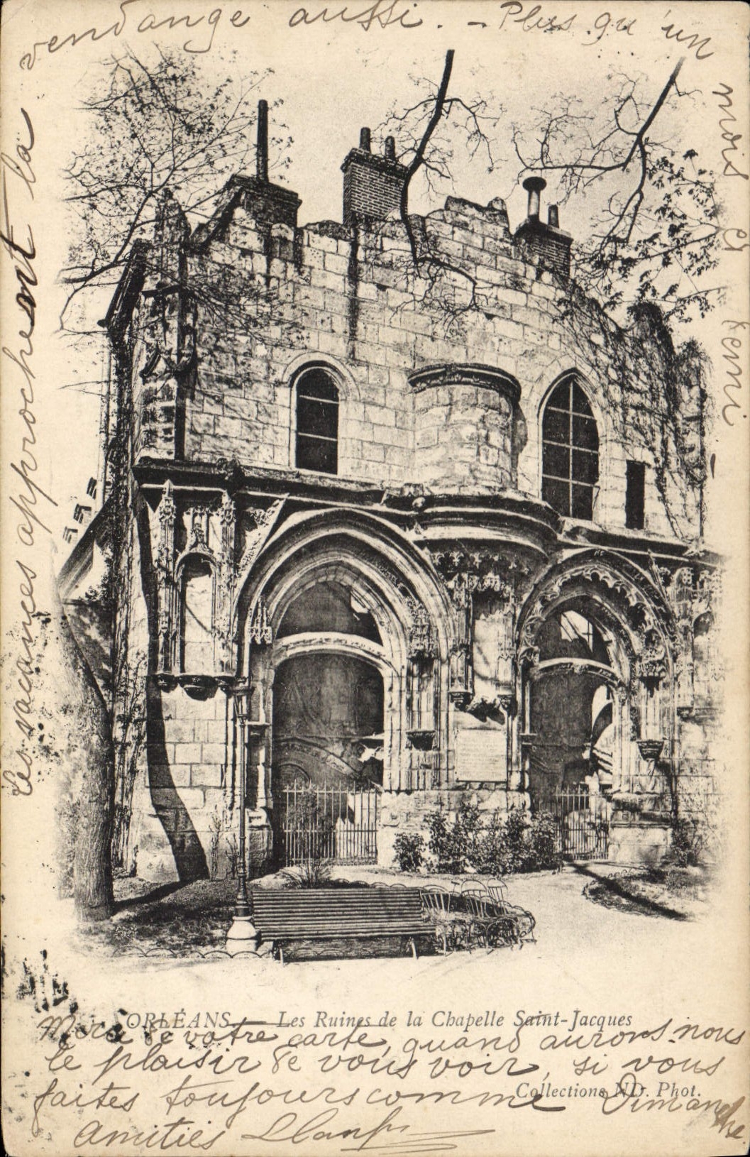 CPA Orleans Les Ruines de la Chapelle St Jacques