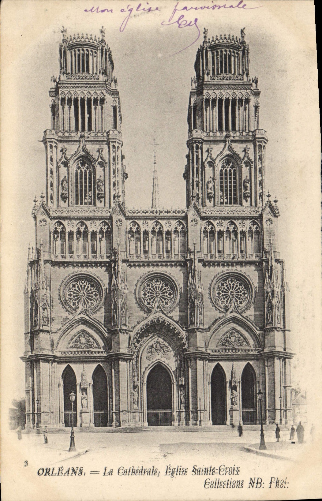 CPA Orleans La Cathedrale Eglise Ste Croix