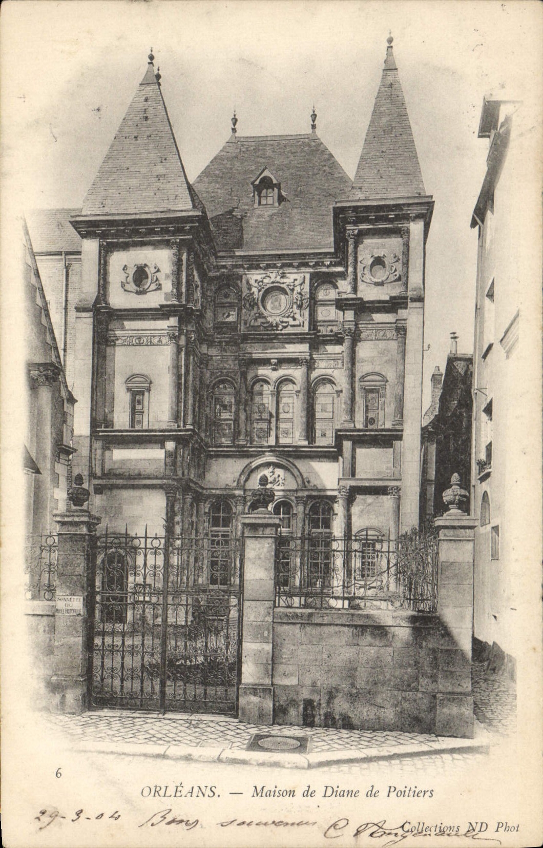 CPA Orleans Maison de Diane de Poitiers
