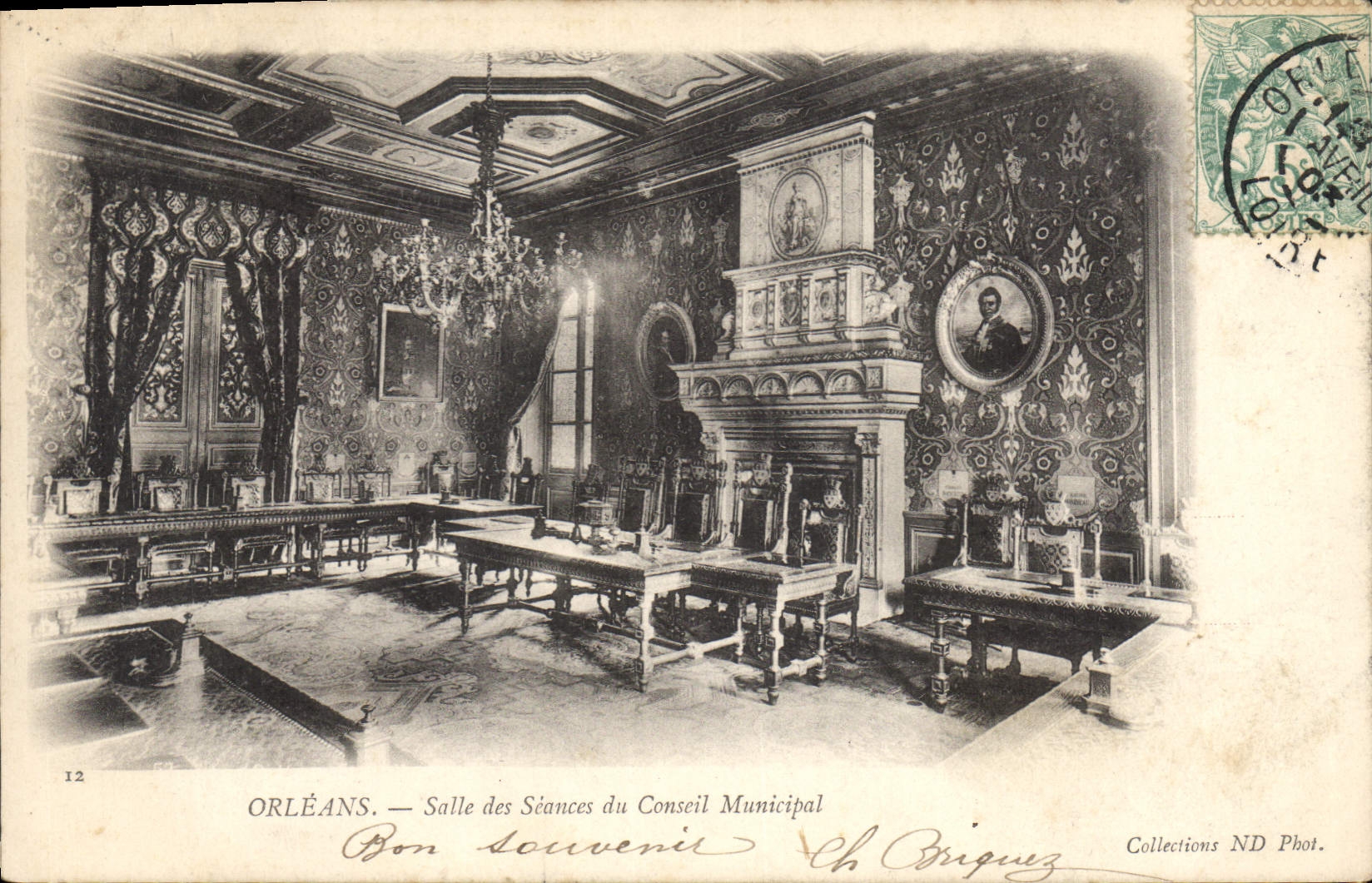 CPA Orleans Salle des Seances du Conseil Municipal 