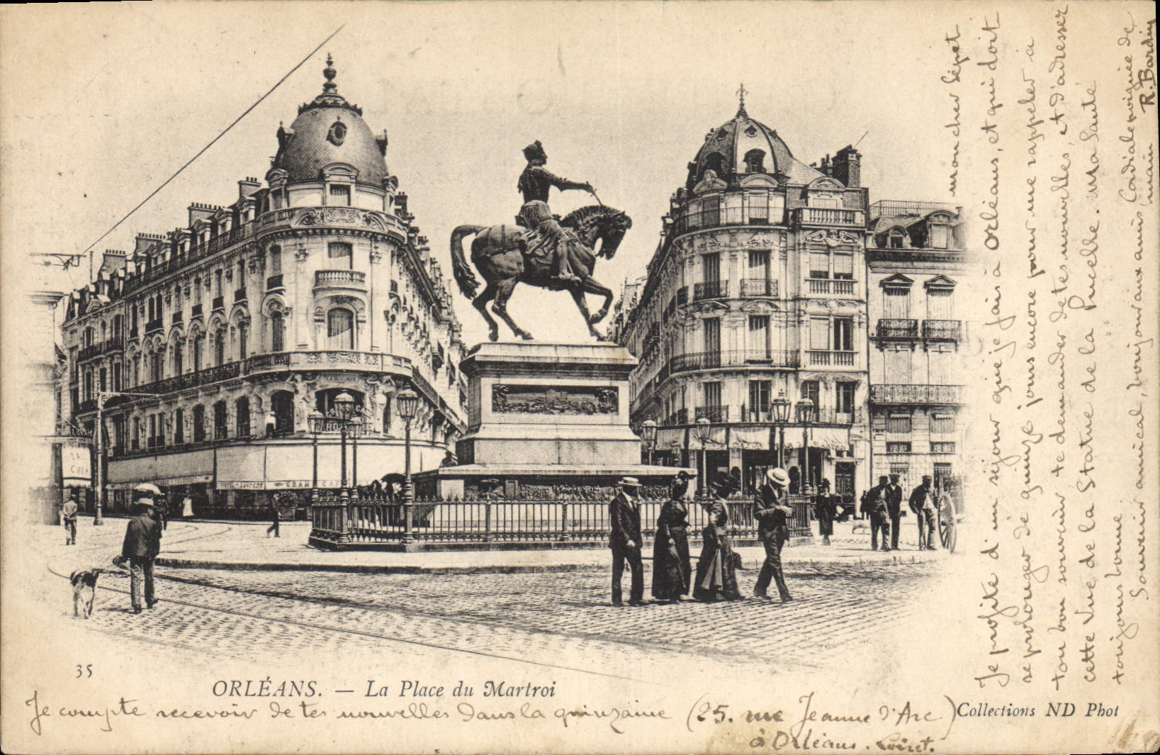 CPA Orleans La Place du Martroi 