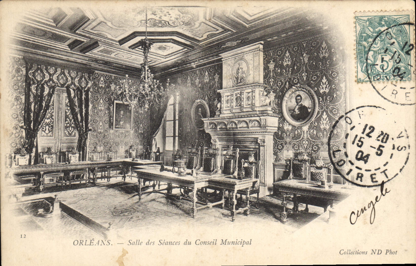 CPA Orleans Salle des Seances du Conceil Municipal 