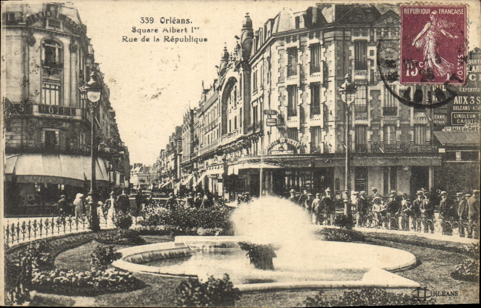 CPA Orleans Square Albert I Rue de la Republique 