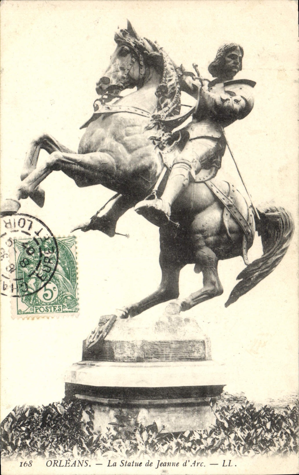 CPA Orleans La Statue de Jeanne D'Arc 