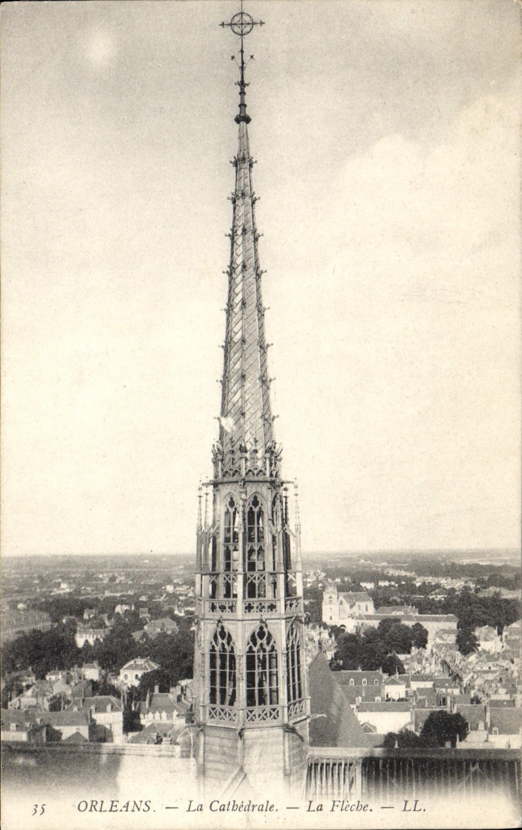 CPA Orleans La Cathedrale La Flecbe 