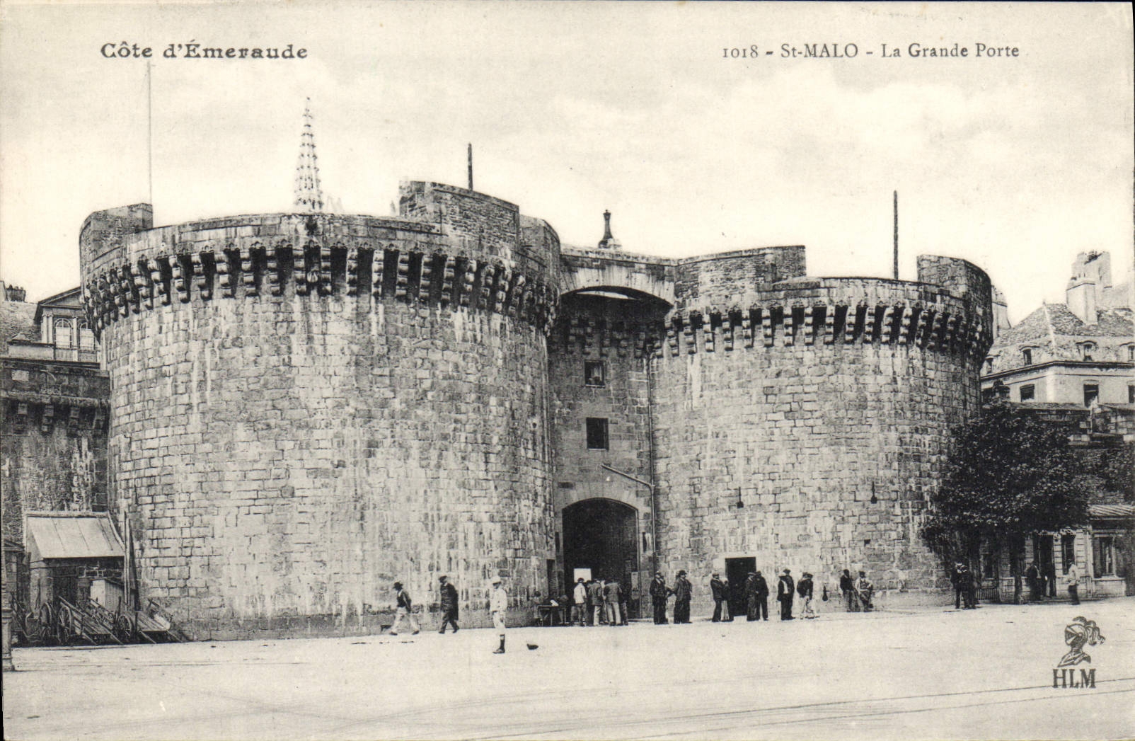 CPA Cote d'Emeraude St Malo La Grande Porte 