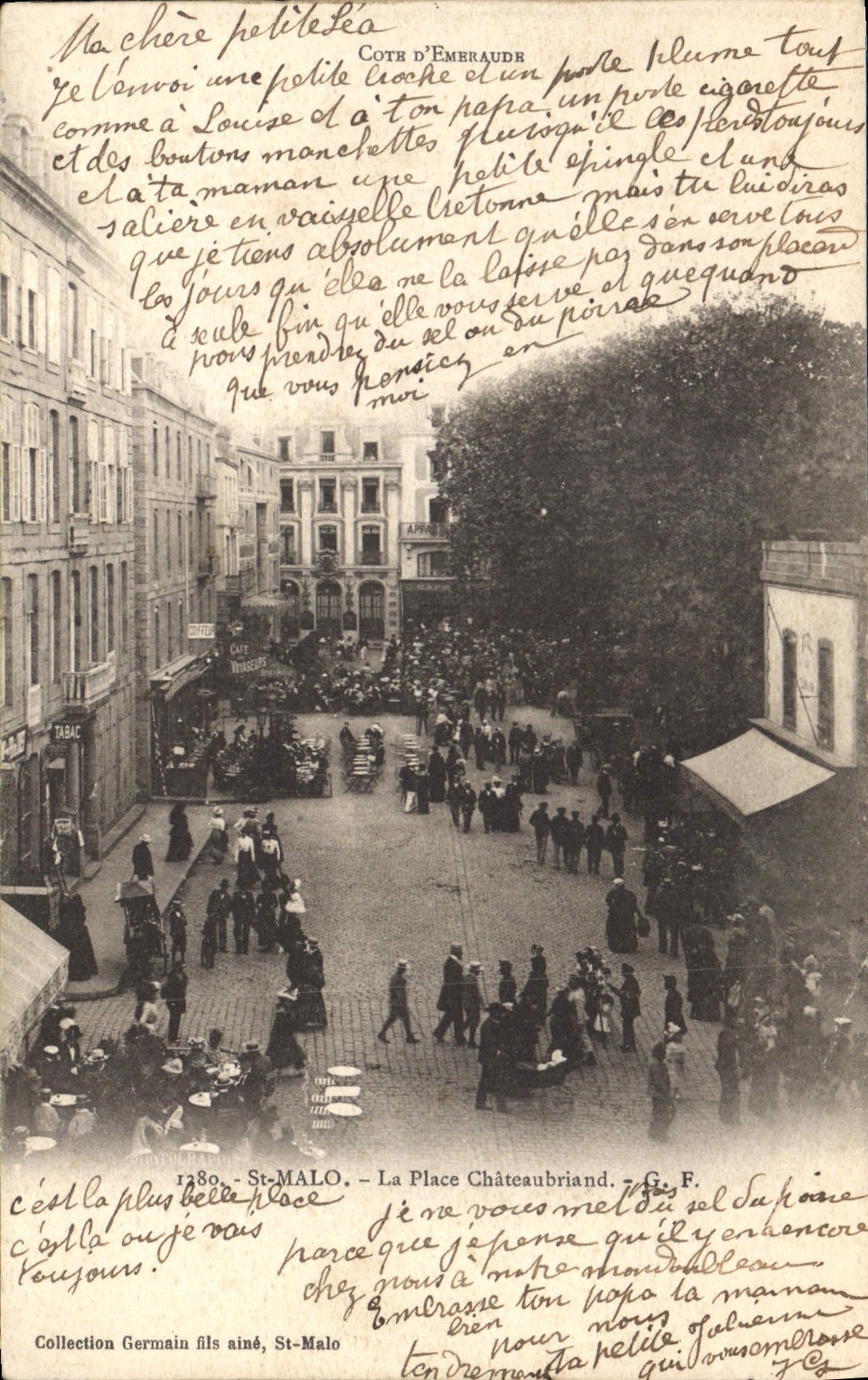 CPA Saint Malo La Place Chateaubriand 