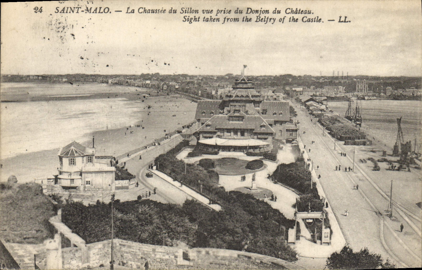 CPA Saint Malo La Chausse du Sillon vue prise du Donjon du Chateau 