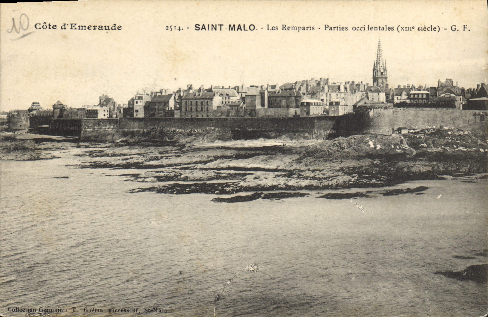 CPA Cote d'Emeraude Saint Malo Les Remparts
