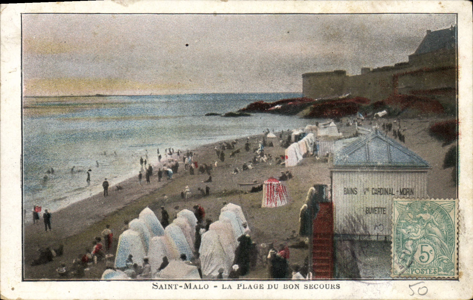 CPA Saint Malo La Plage du Bon Secours