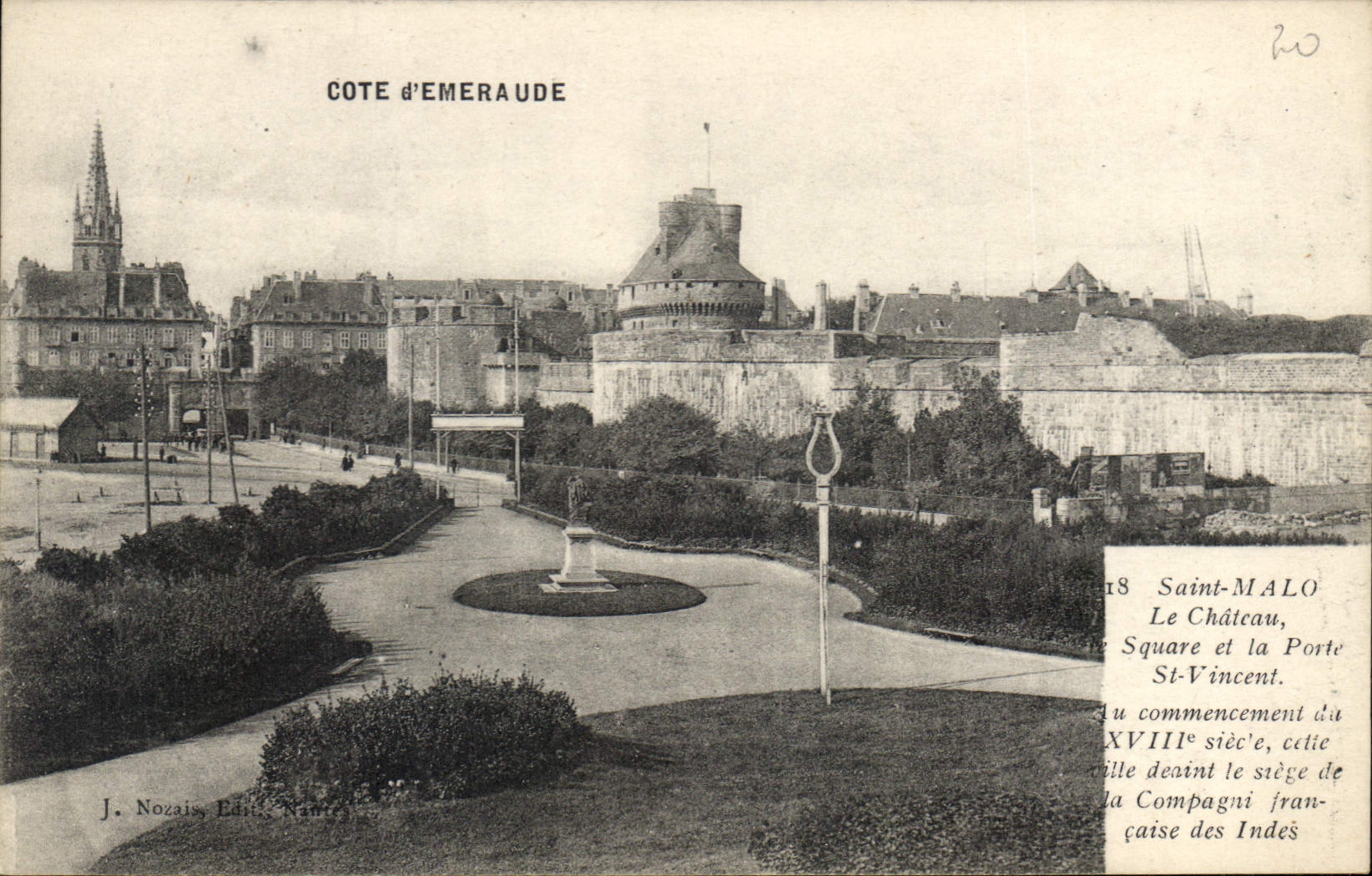 CPA Cote d'Emeraude Saint Malo Le Chateau