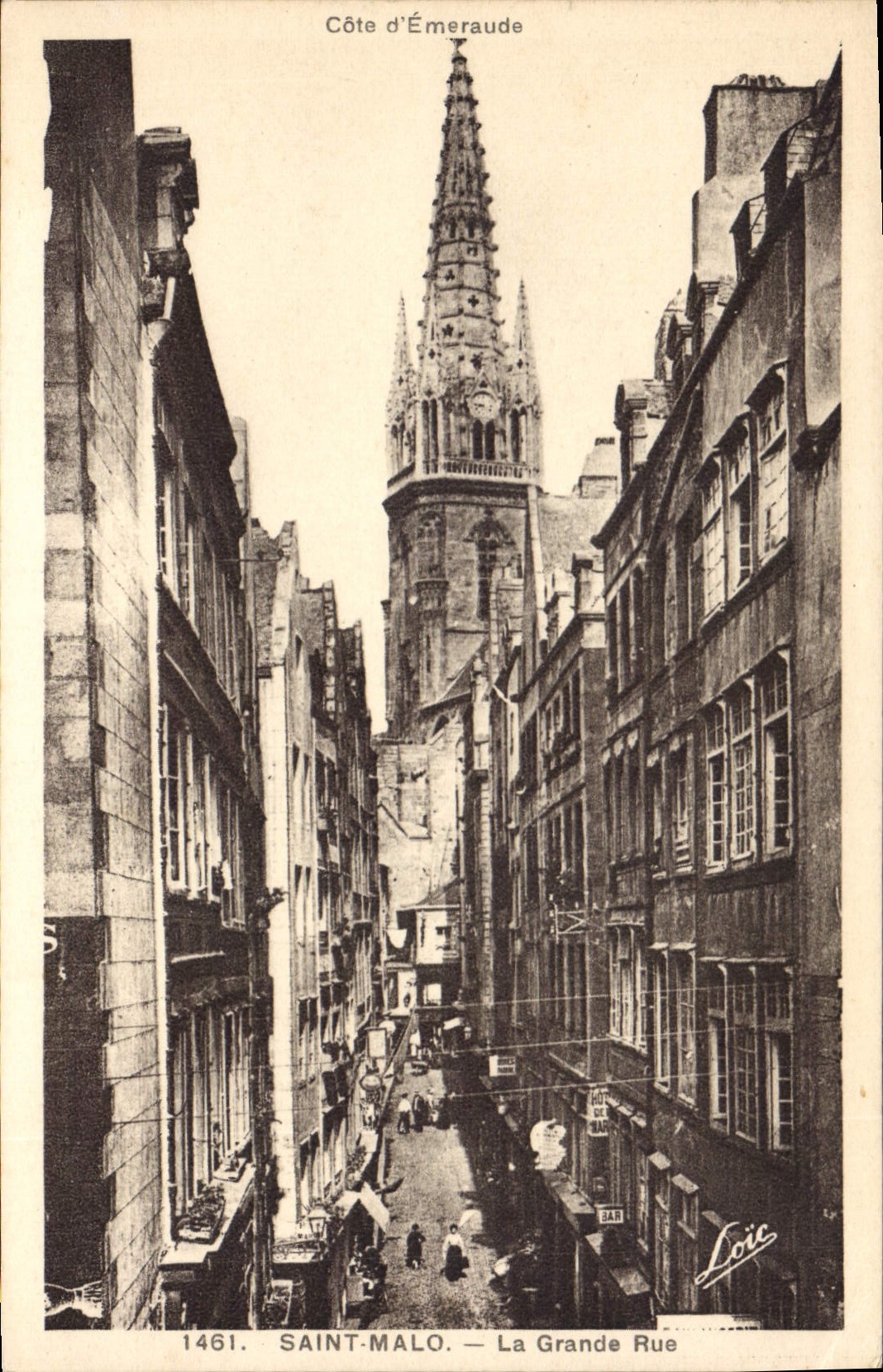 CPA Saint Malo La Garnde Rue 