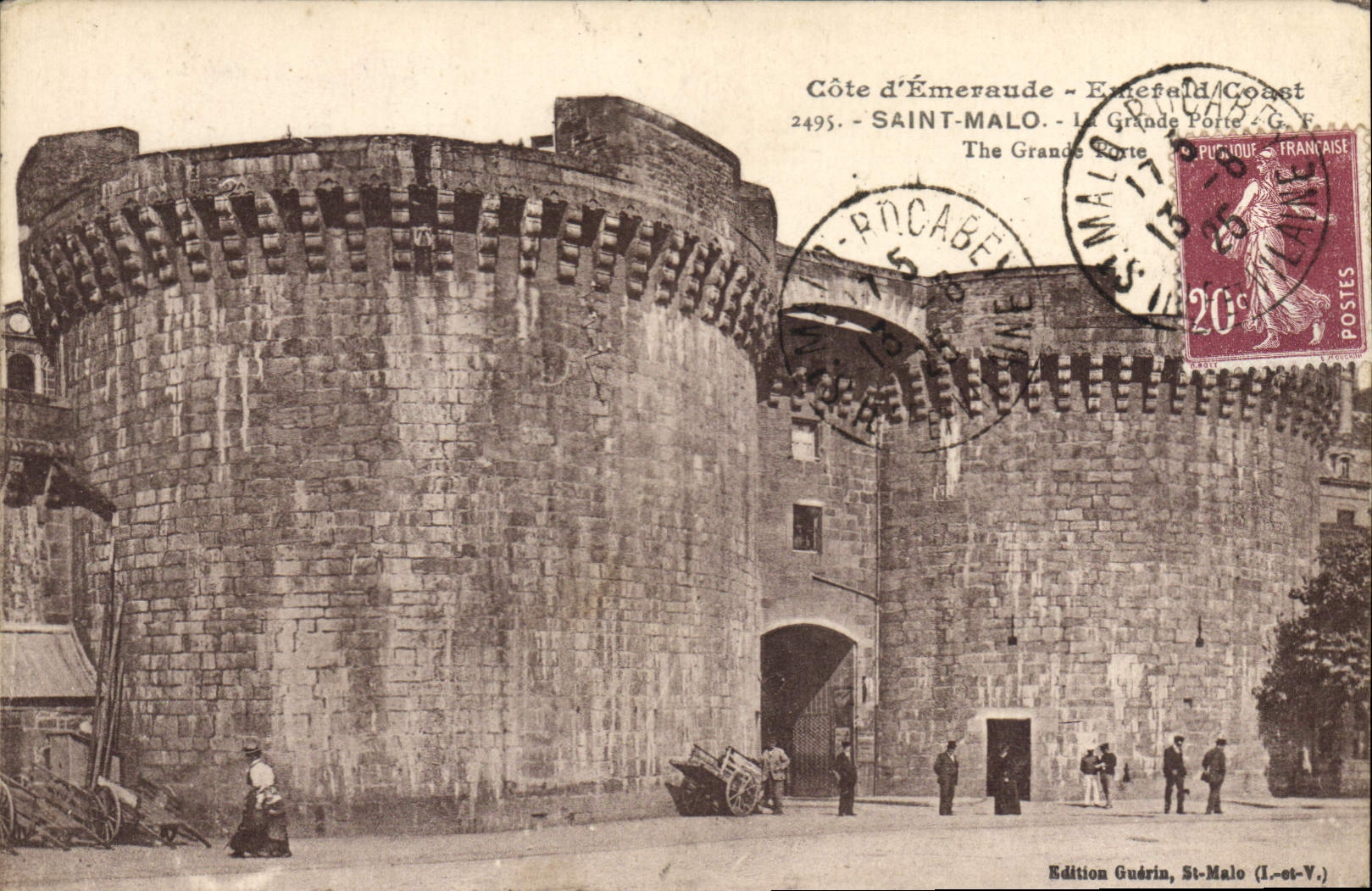 CPA Cote d'Emeraude Saint Malo La Grande Porte 