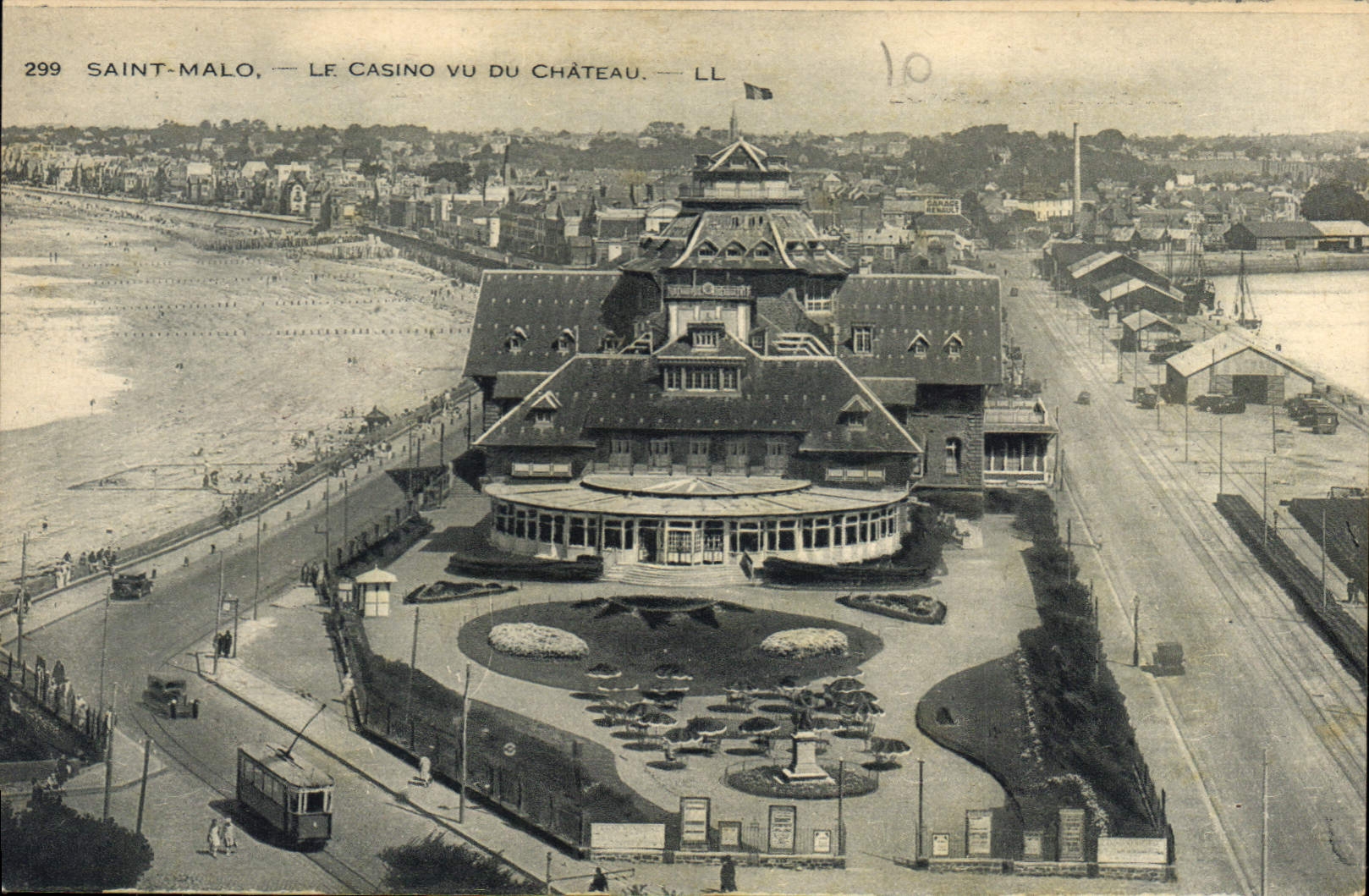 CPA Saint Malo Le Casino vu du Chateau 
