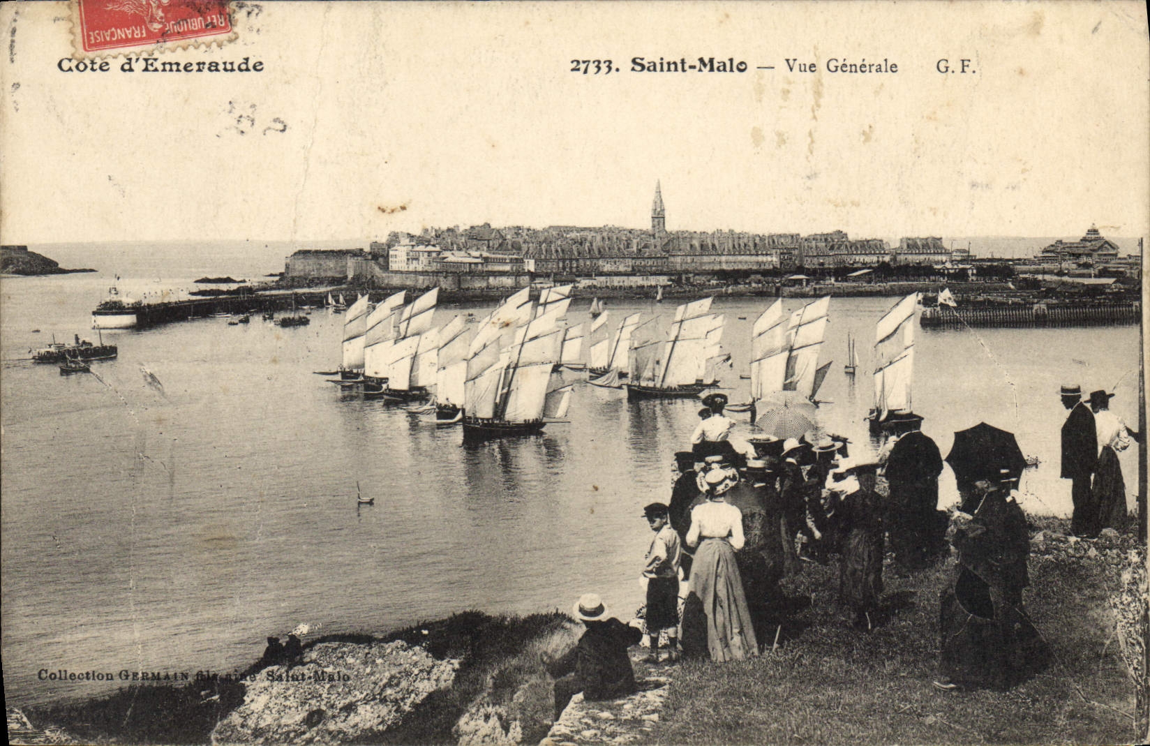 CPA Cote d'Emeraude Saint Malo Vue Generale