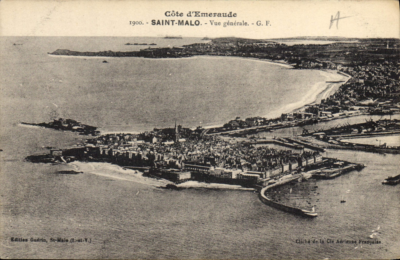 CPA Cote d'Emeraude Saint Malo vue generale