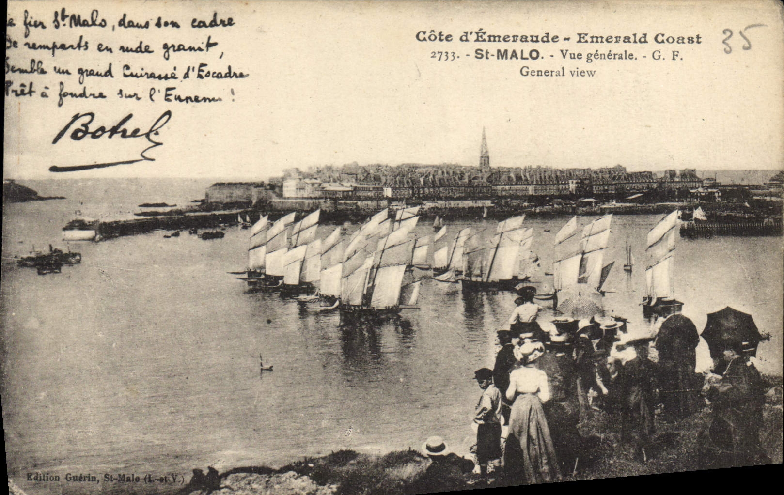 CPA Cote d'Emeraude Saint Malo vue generale