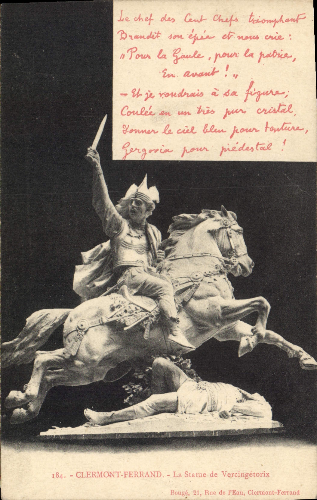 CPA Clermont Ferrand la statue de Vercingetorix
