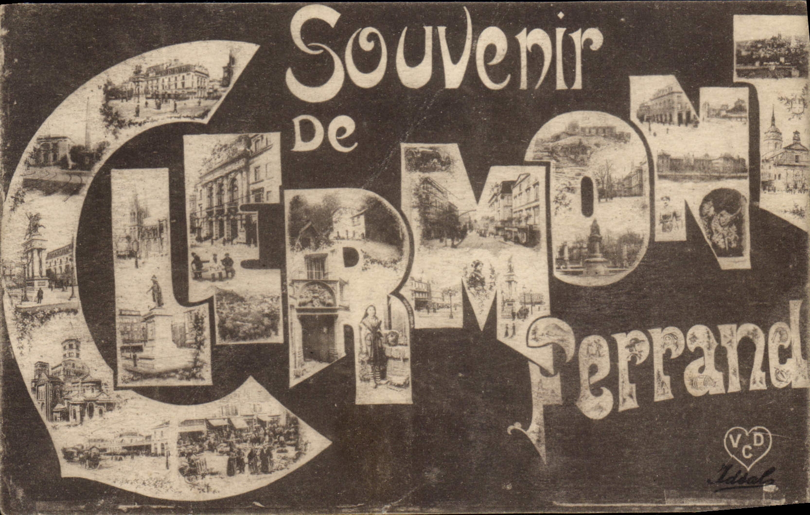CPA Souvenir de Clermont Ferrand 