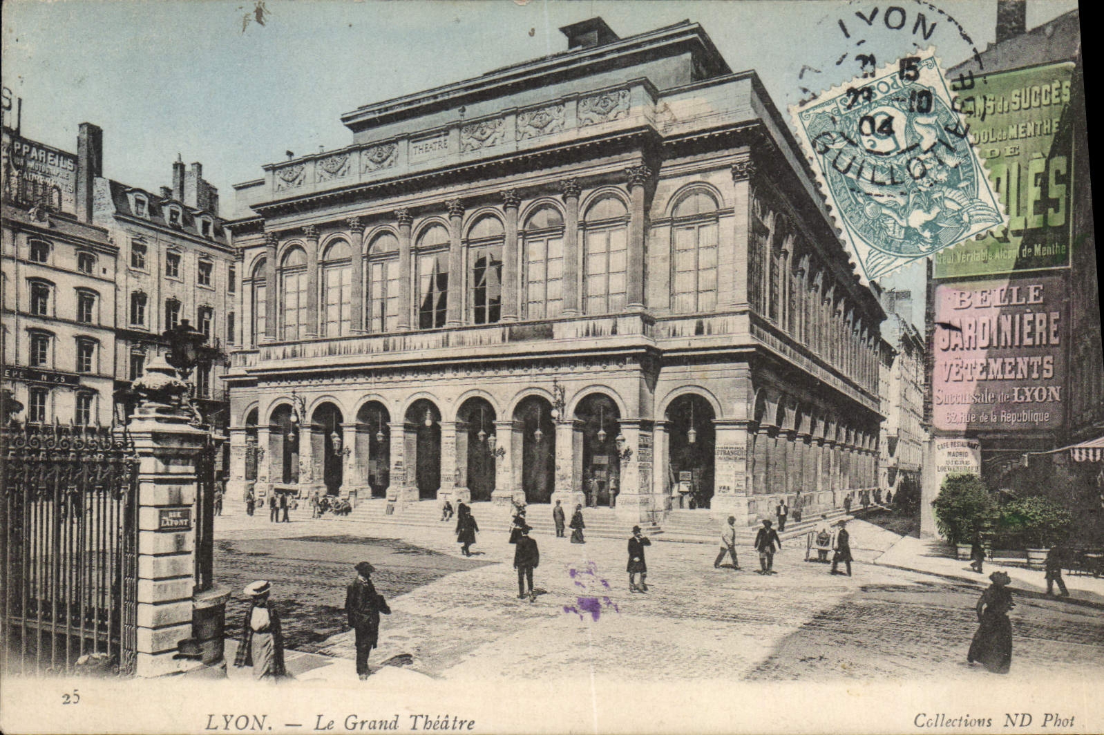 CPA Lyon Le Grand Theatre Ricqles La Belle Jardiniere