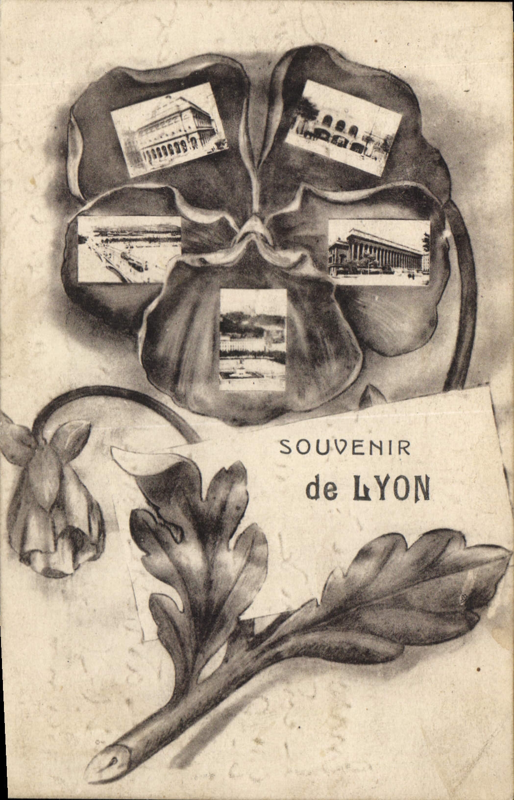CPA Souvenir de Lyon 