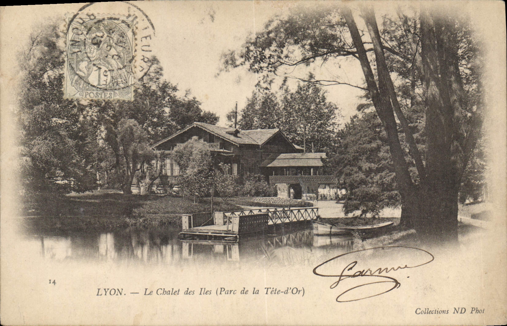 CPA Lyon Le Chalet des Iles Parc de la Tete d'Or