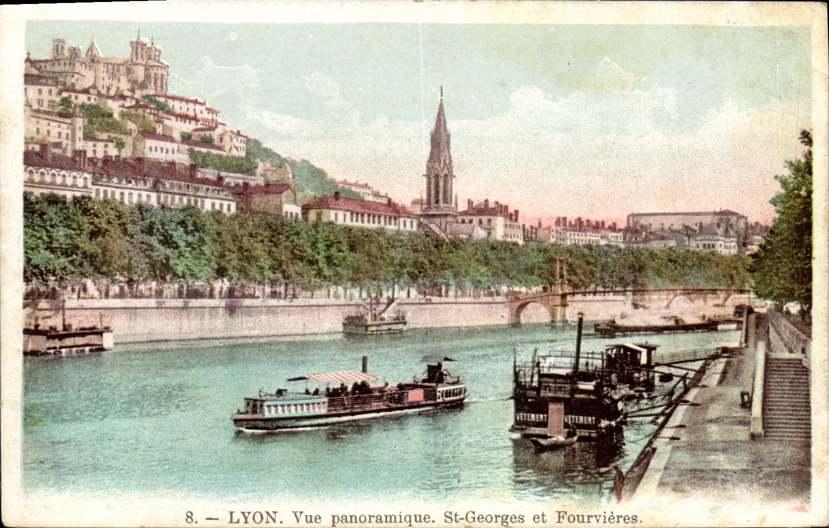 CPA Lyon Vue Panoramique St Georges et Fourvieres